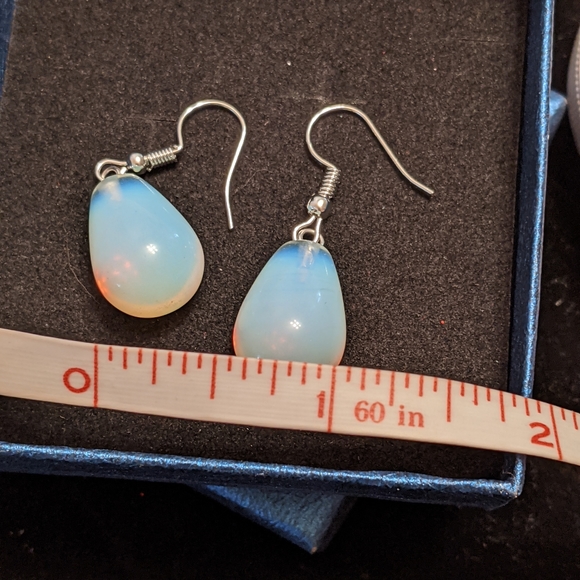 Opal Essence Stone Earrings - Picture 8 of 9